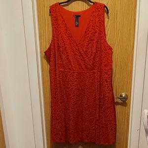 Gorgeous red lace Lane Bryant dress
